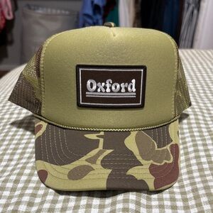 Oxford Olive and Brown Camo Trucker Hat
